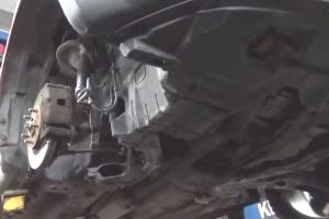 Вариатор CVT снизу 