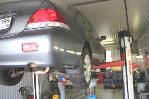 Лансер 9 на подъемнике